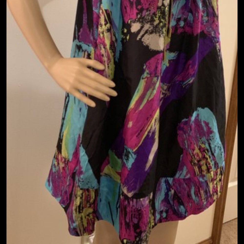 Colorful Abstract Women's Dress - Picture 12 of 14